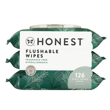 The Honest Company Flushable Plant Based Wipes
