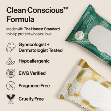 The Honest Company Flushable Plant Based Wipes