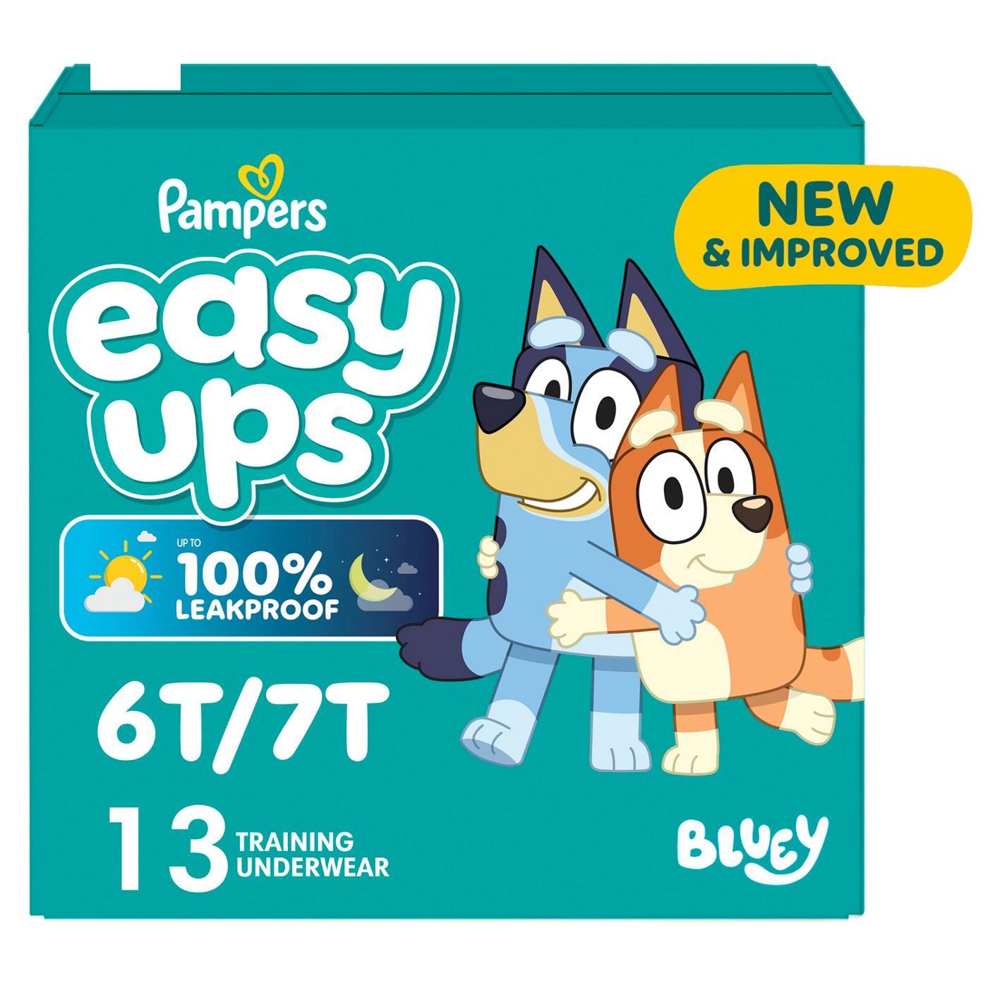 Pampers Easy Ups Bluey Training Underwear - Size 8 (6T-7T); image 1 of 10