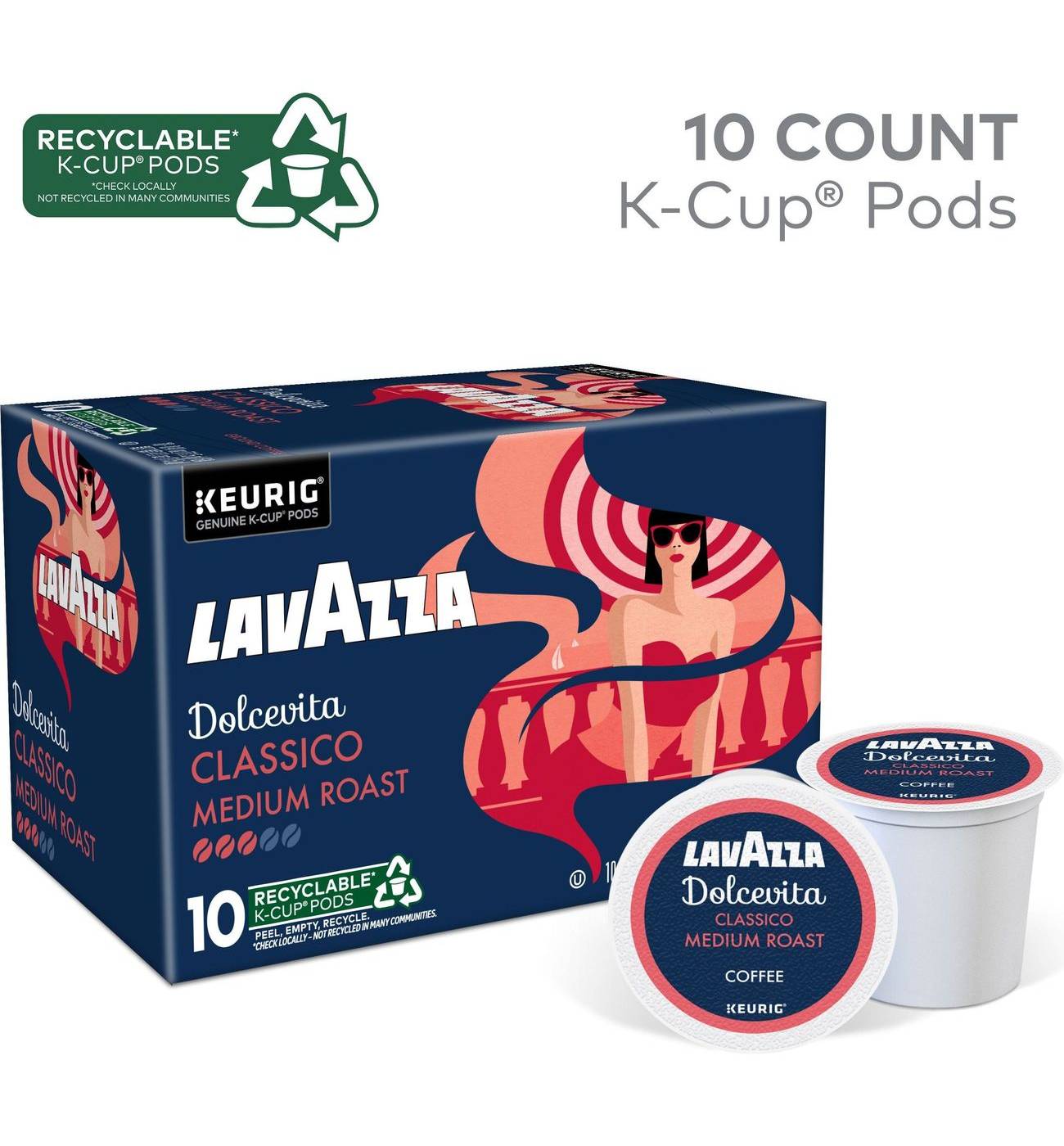 Lavazza Dolcevita Classico Medium Roast Coffee Single-Serve K-Cup Pods; image 6 of 7