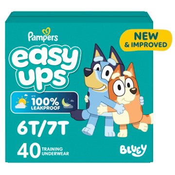 Pampers Easy Ups Bluey Training Underwear - Size 8 (6T-7T), 40 ct