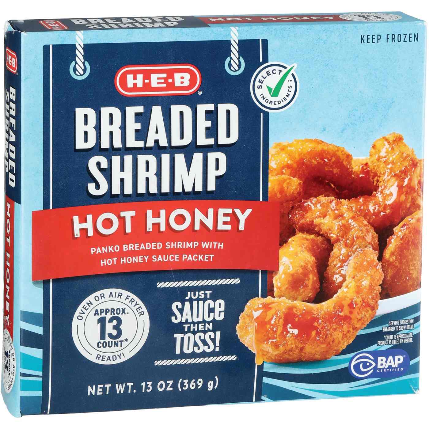 H-E-B Frozen Hot Honey Breaded Shrimp; image 3 of 3