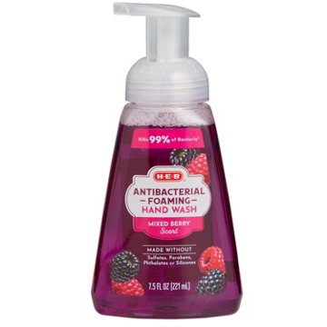 HEB Antibacterial Foaming Hand Soap - Raspberry & Blackberry