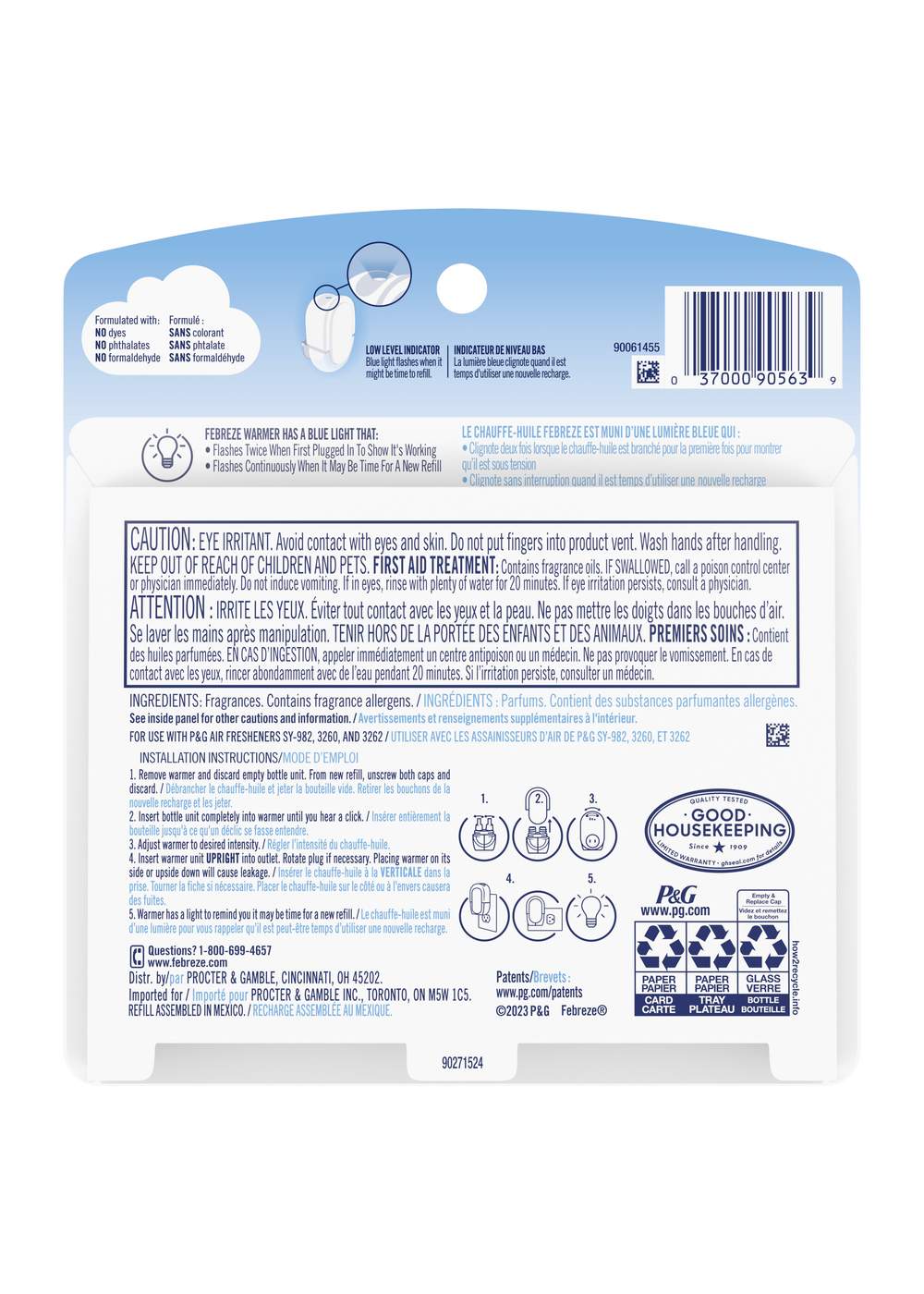 Febreze Plug In Air Freshener Odor-Fighting Scented Oil Refill - Berry & Bramble; image 3 of 3
