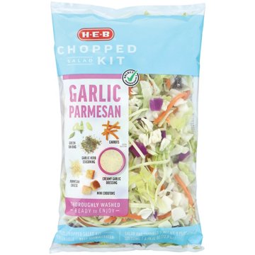 H-E-B Chopped Salad Kit - Garlic Parmesan