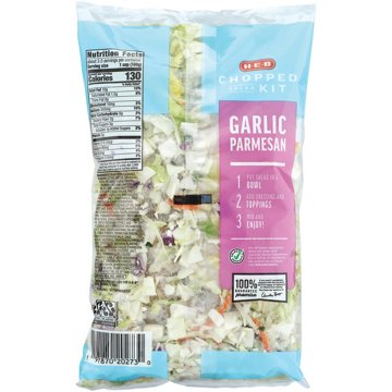 H-E-B Chopped Salad Kit - Garlic Parmesan