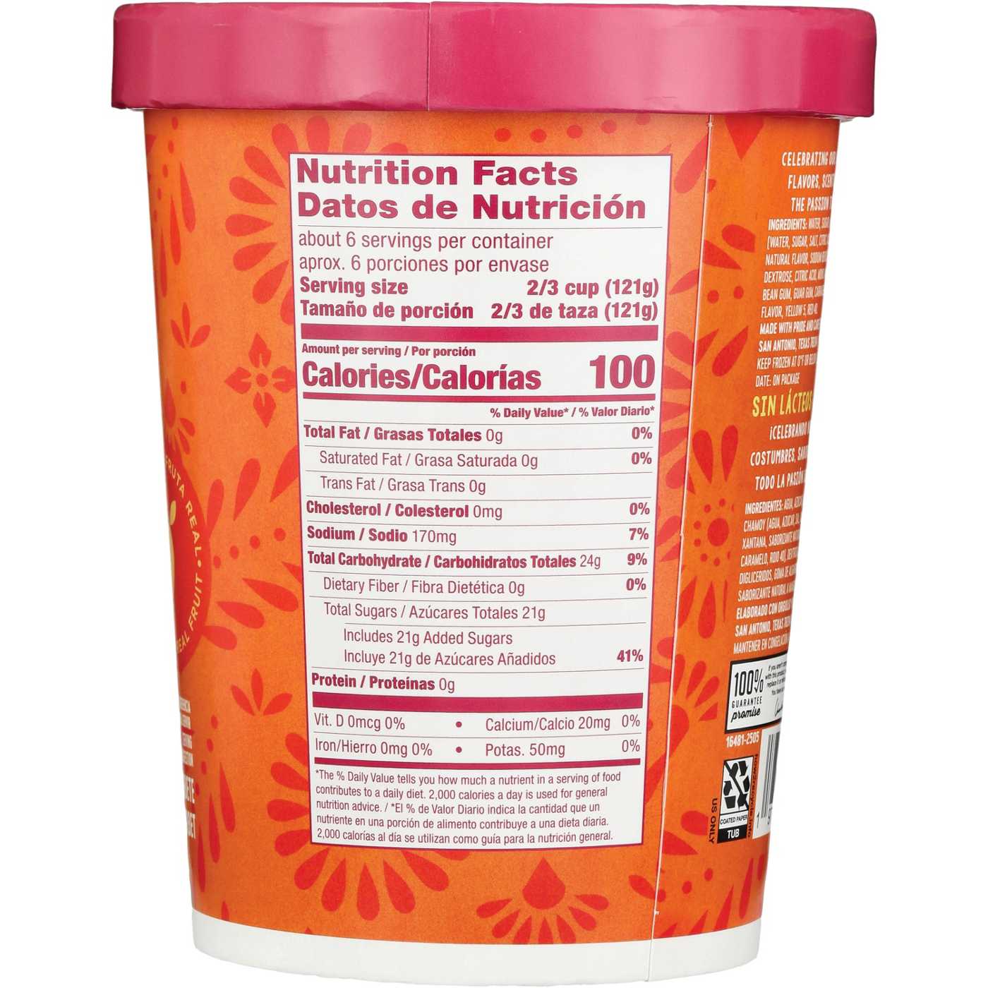 H-E-B Mi Tienda Sorbete de Mango Chamoy; image 4 of 5