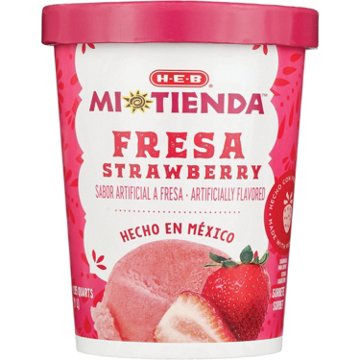 H-E-B Mi Tienda Sorbete de Fresa, 1.05 qt