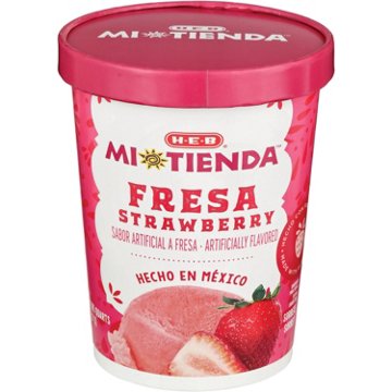 H-E-B Mi Tienda Sorbete de Fresa, 1.05 qt