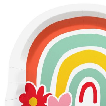 American Greetings Rainbow 7" Birthday Paper Plates