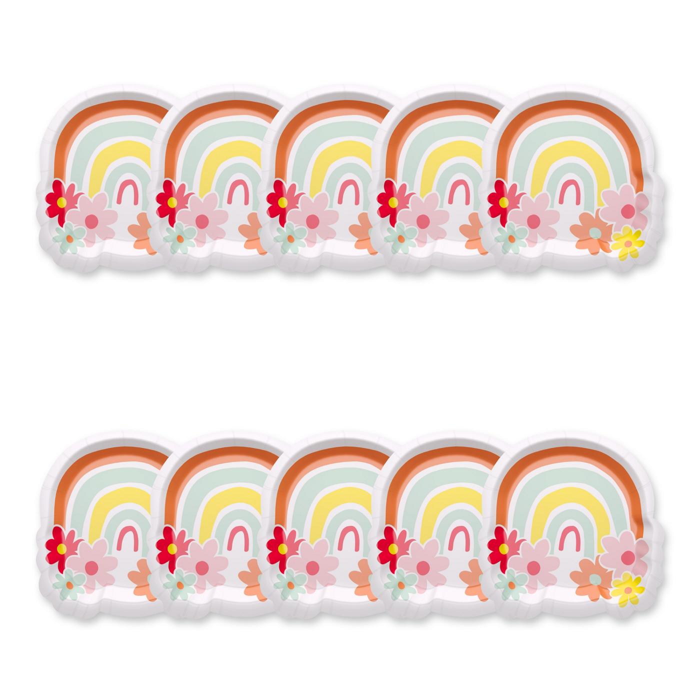 American Greetings Rainbow 7" Birthday Paper Plates; image 2 of 2