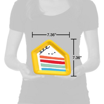 American Greetings Piece of Cake 7" Paper Plates, 10 ct