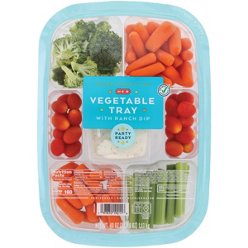 H-E-B Large Vegetable Party Tray, 40 oz