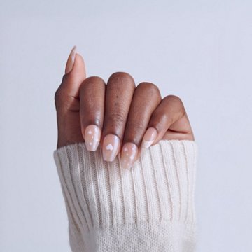 KISS CORE Design On Trend Nails - Cheers (Pink Coffin Short Nails), 32 ct
