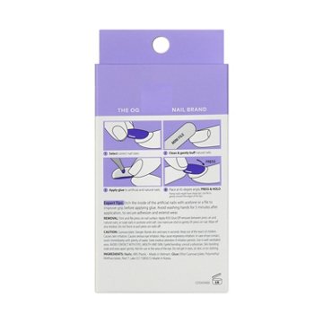 KISS CORE Design On Trend Nails - Cheers (Pink Coffin Short Nails), 32 ct