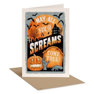 American Greetings Halloween Card (Your Screams)