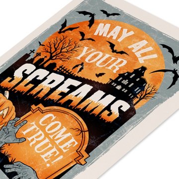American Greetings Halloween Card (Your Screams)