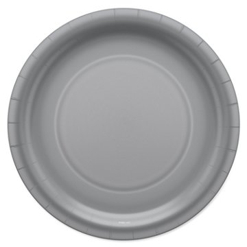 American Greetings Silver 9" All Occasion Paper Plates