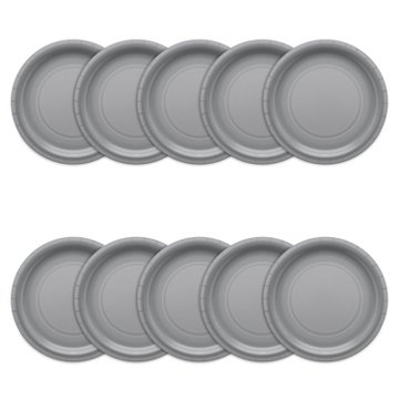 American Greetings Silver 9" All Occasion Paper Plates