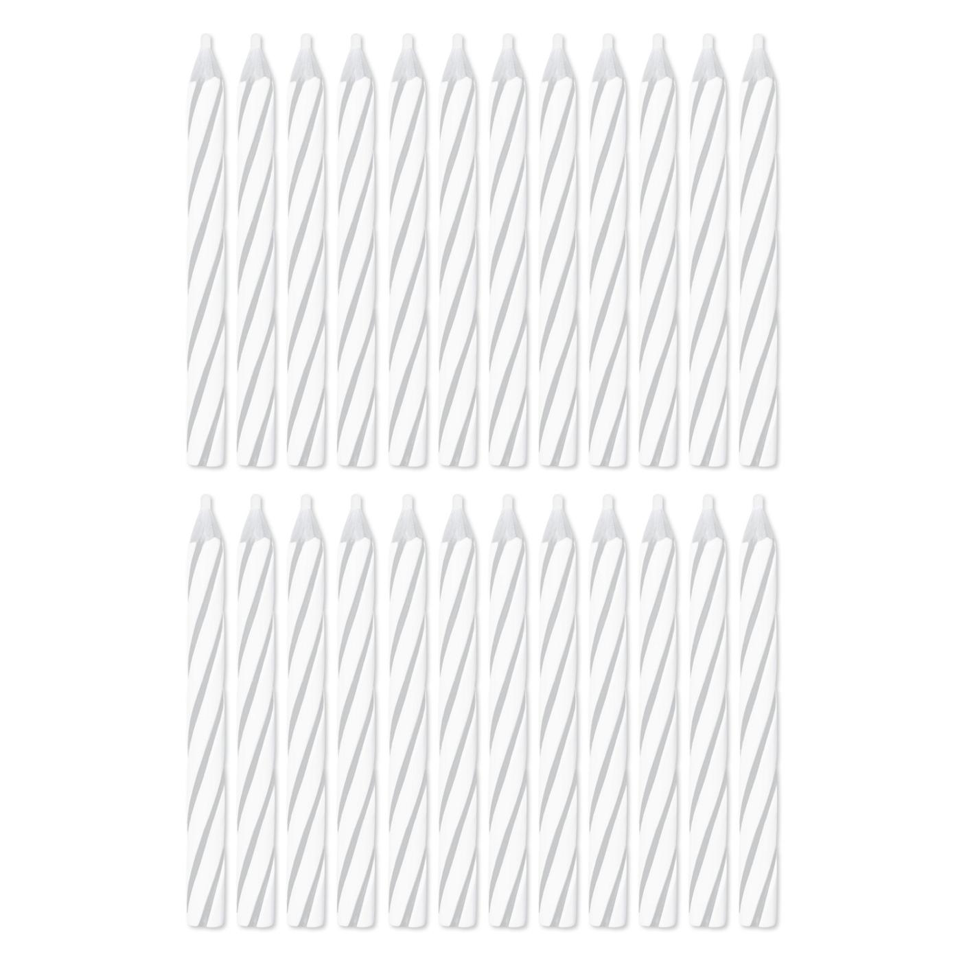 American Greetings White Spiral Birthday Candles; image 2 of 3