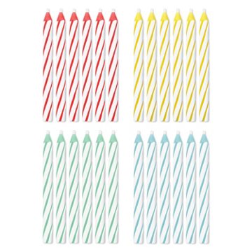 American Greetings Spiral Birthday Candles, 24 ct