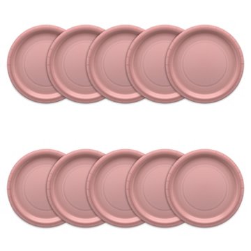 American Greetings Pink 9'' Paper Plates, 10 ct