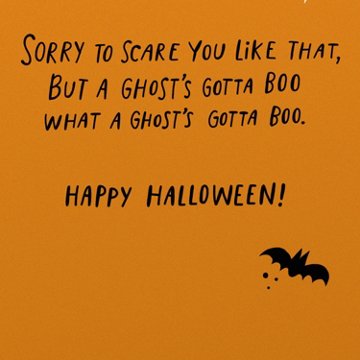 American Greetings Halloween Card for Kids (Ghost's Gotta Boo)