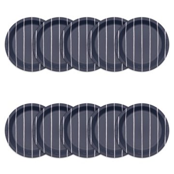 American Greetings Stripes on Navy 7" Paper Plates,, 10 ct