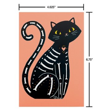 American Greetings Black Cat Halloween Card (Hissing You)