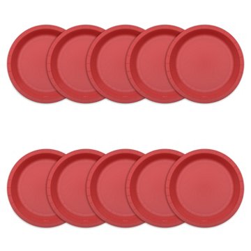 American Greetings Red 7" Paper Plates, 10 ct