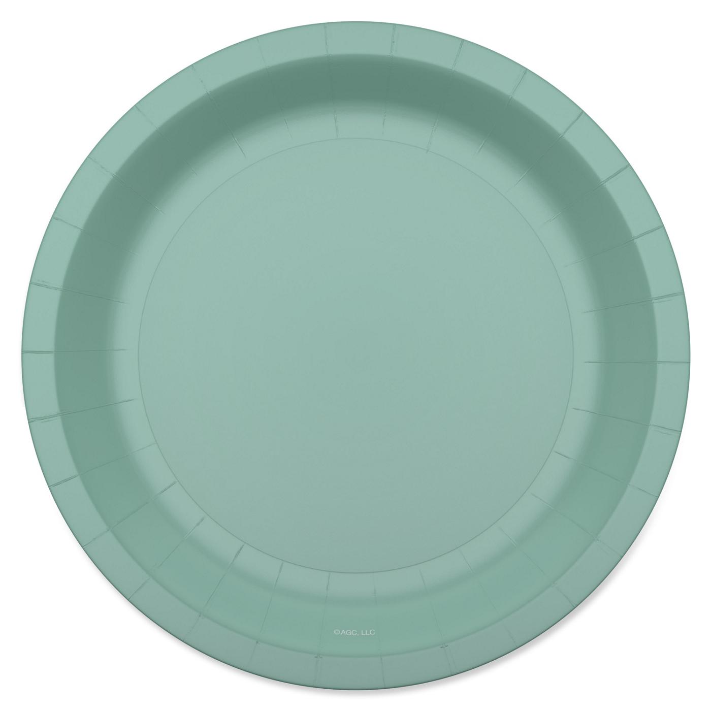 American Greetings Green 7" Paper Plates; image 1 of 3