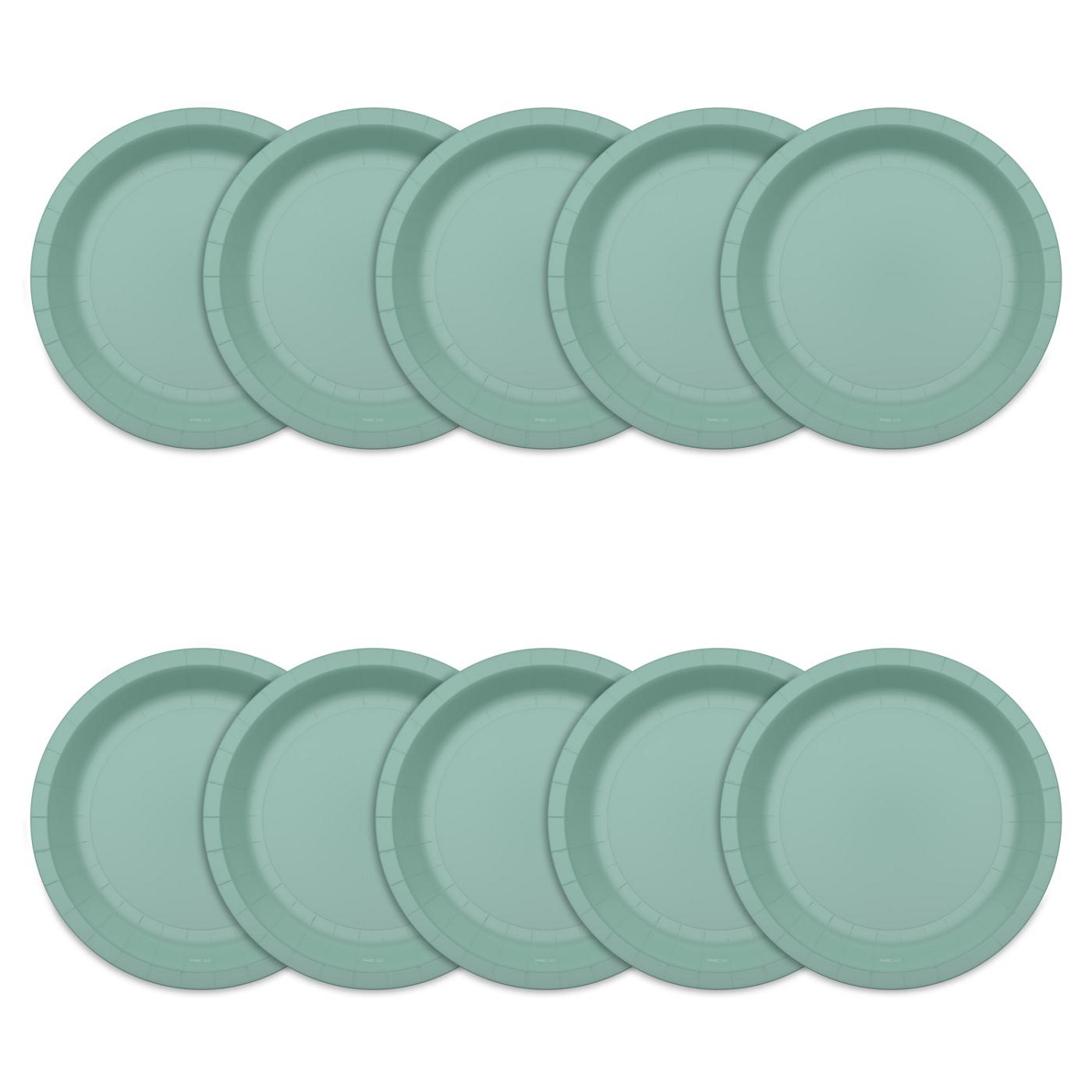 American Greetings Green 7" Paper Plates; image 2 of 3