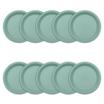 American Greetings Green 7" Paper Plates, 10 ct