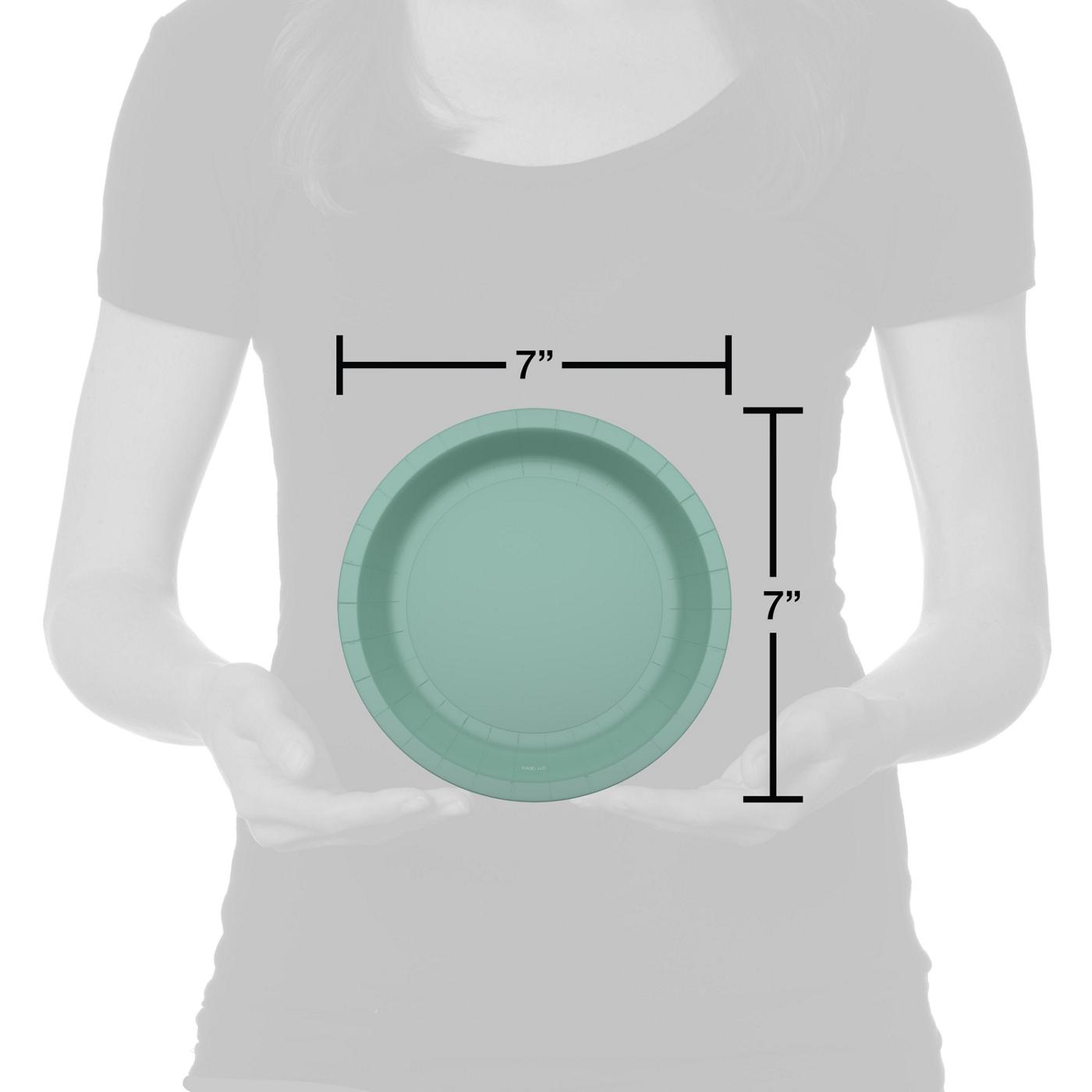 American Greetings Green 7" Paper Plates; image 3 of 3