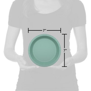 American Greetings Green 7" Paper Plates, 10 ct