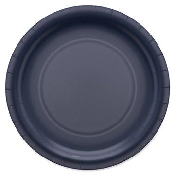 American Greetings Navy Blue 9" Paper Plates, 10 ct
