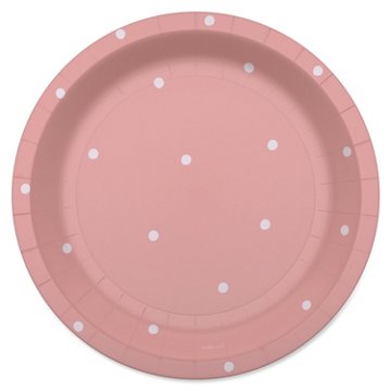 American Greetings Polka Dots on Pink 7" Paper Plates