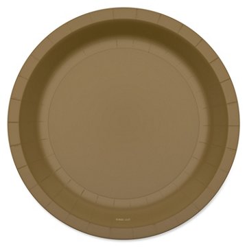 American Greetings Gold 7" Paper Plates, 10 ct