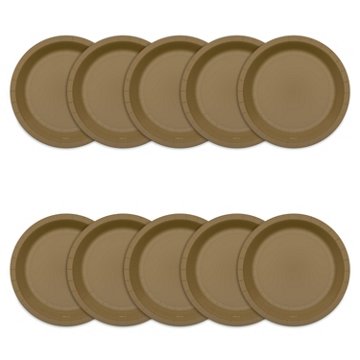American Greetings Gold 7" Paper Plates, 10 ct