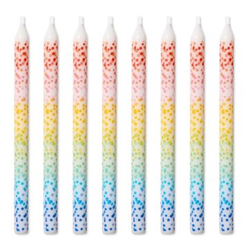 American Greetings Multi-Colored Scattered Dots Birthday Candles, 8 ct
