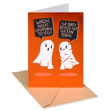 American Greetings Funny Halloween Card (Your Sheet Together), 6.75" x 4.625"