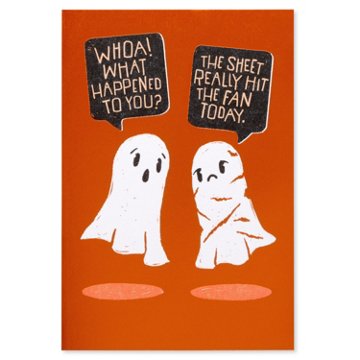American Greetings Funny Halloween Card (Your Sheet Together), 6.75" x 4.625"