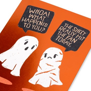 American Greetings Funny Halloween Card (Your Sheet Together), 6.75" x 4.625"