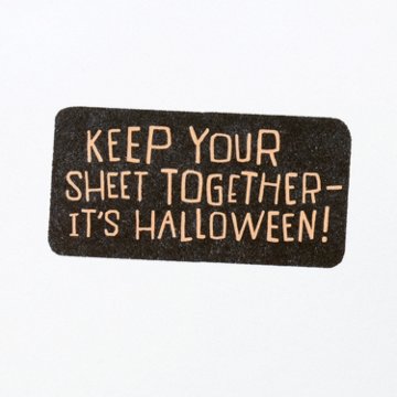 American Greetings Funny Halloween Card (Your Sheet Together), 6.75" x 4.625"
