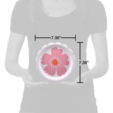 American Greetings Pink Flower 7" Paper Plates, 10 ct