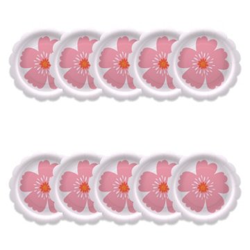 American Greetings Pink Flower 7" Paper Plates, 10 ct