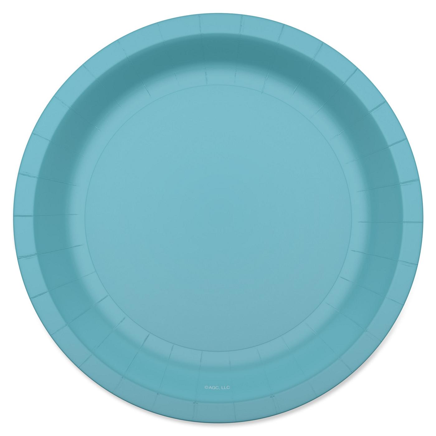 American Greetings Light Blue 7" Paper Plates; image 1 of 3