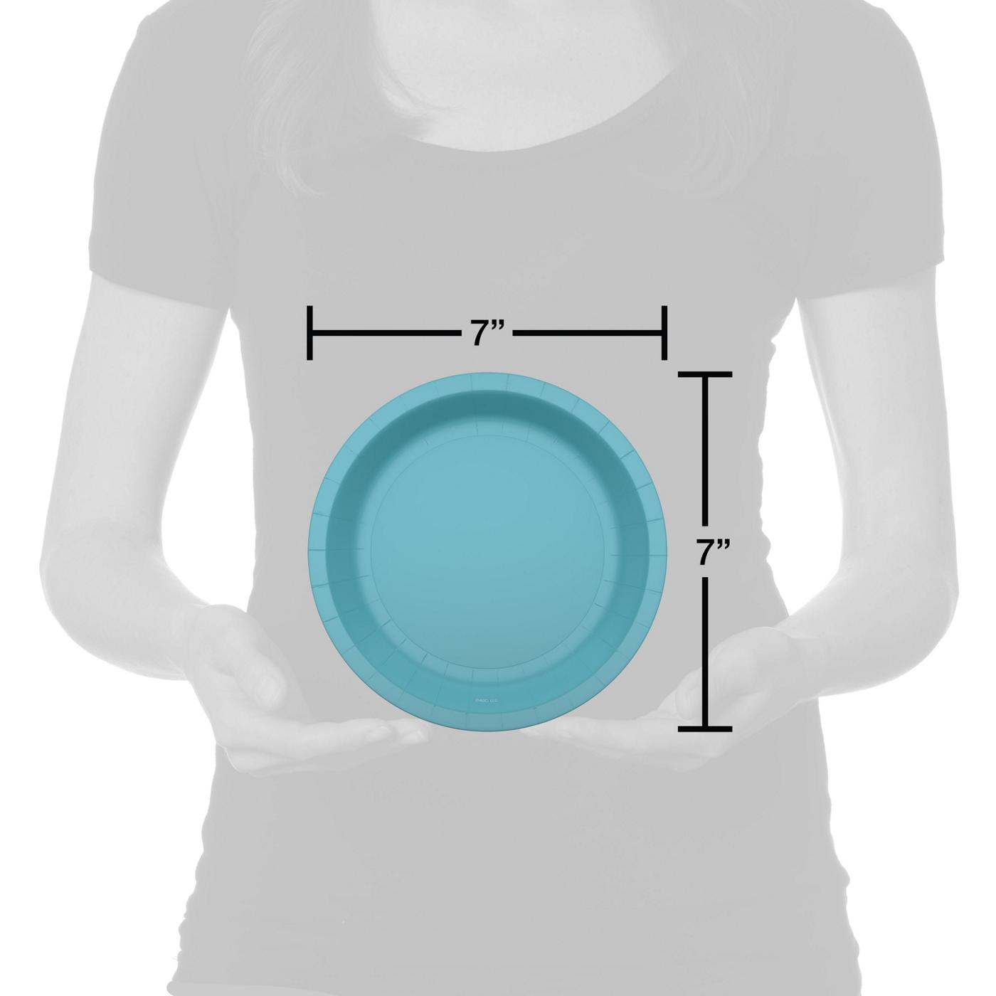 American Greetings Light Blue 7" Paper Plates; image 2 of 3