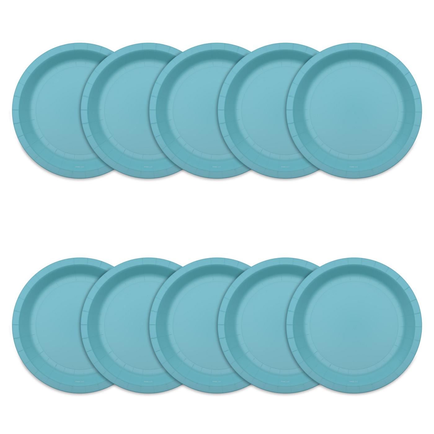 American Greetings Light Blue 7" Paper Plates; image 3 of 3