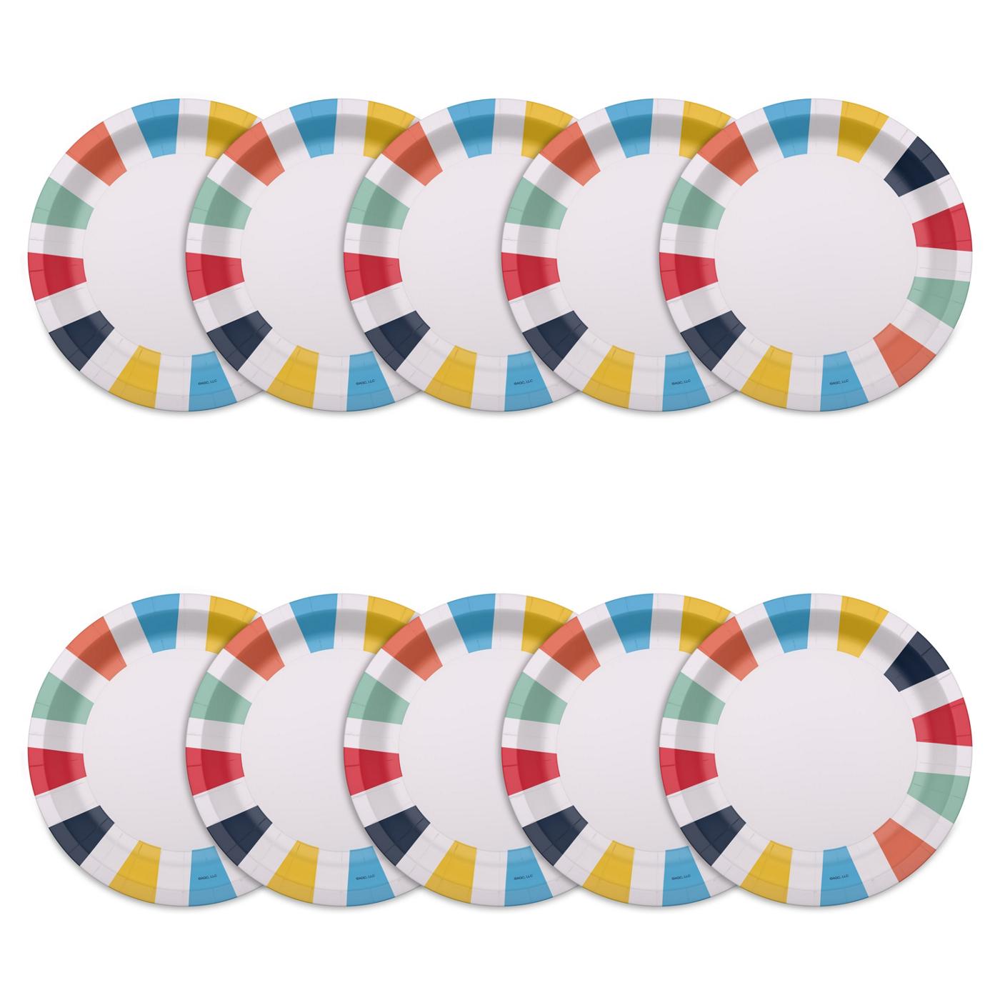 American Greetings Multicolored Deco 7" Paper Plates; image 3 of 3